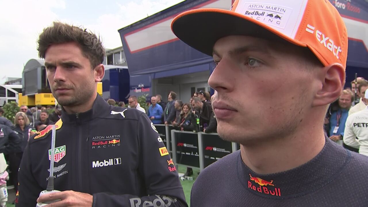 Verstappen: "Het heeft niet lang genoeg geregend" | sporza
