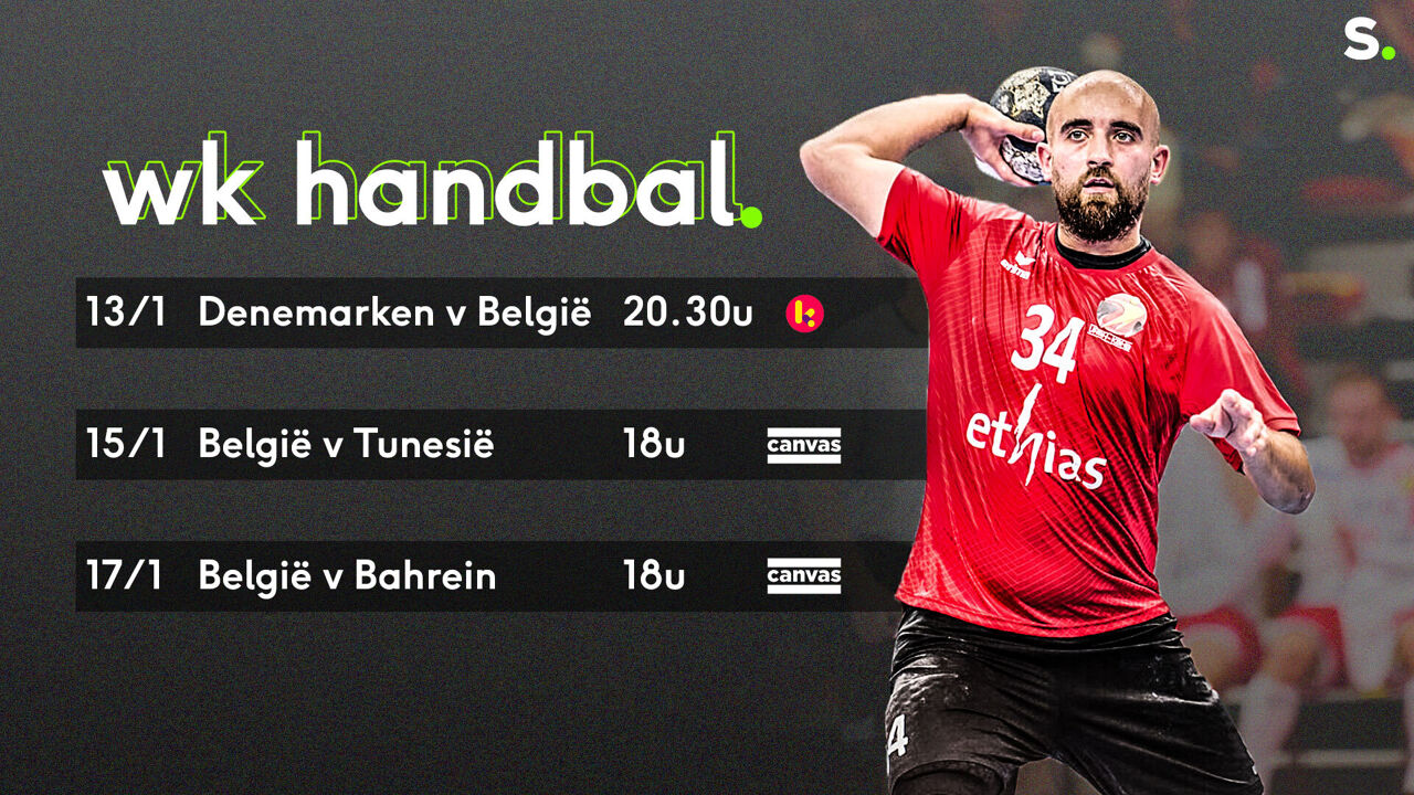 Waar en wanneer kan je naar Red Wolves kijken op WK handbal? | sporza