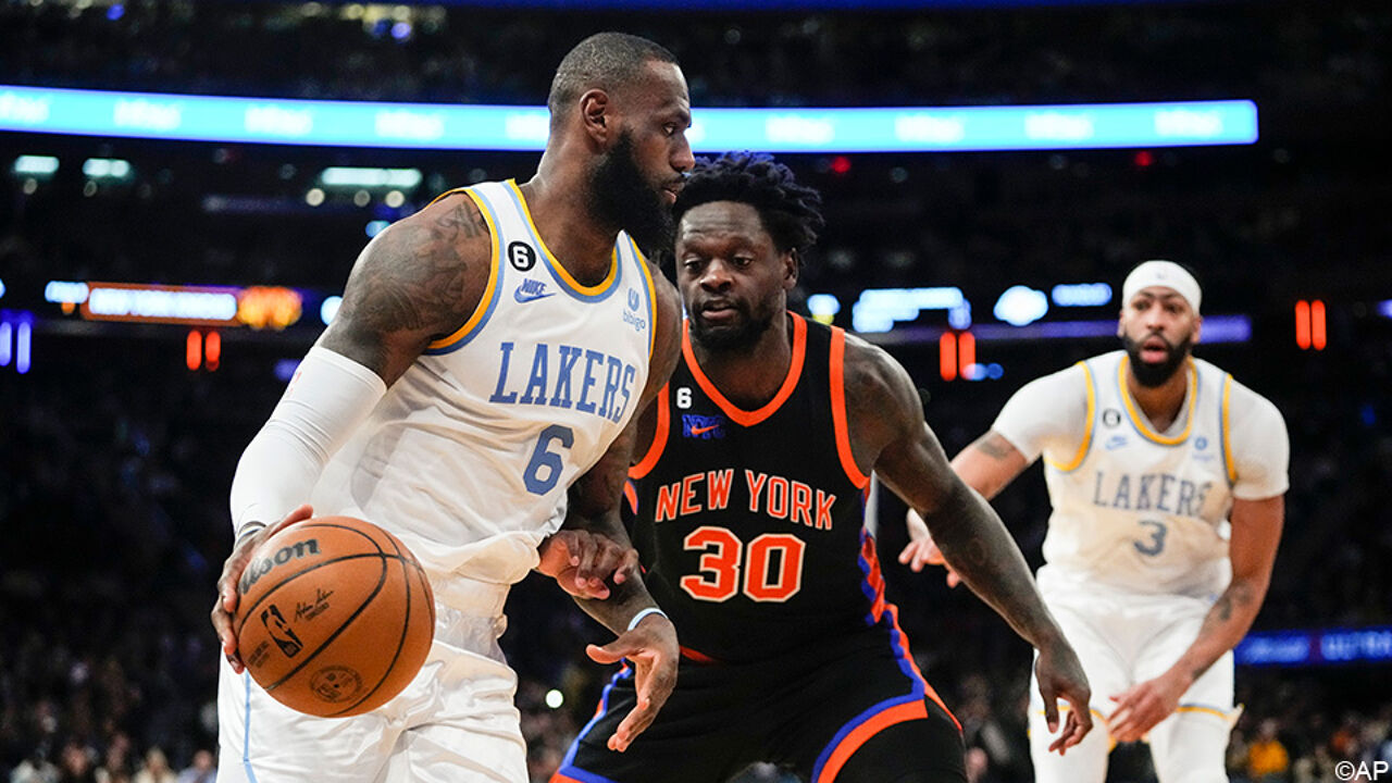 Lebron James Nadert Puntenrecord In Nba En Loodst Lakers Met Triple Double Voorbij Knicks Sporza