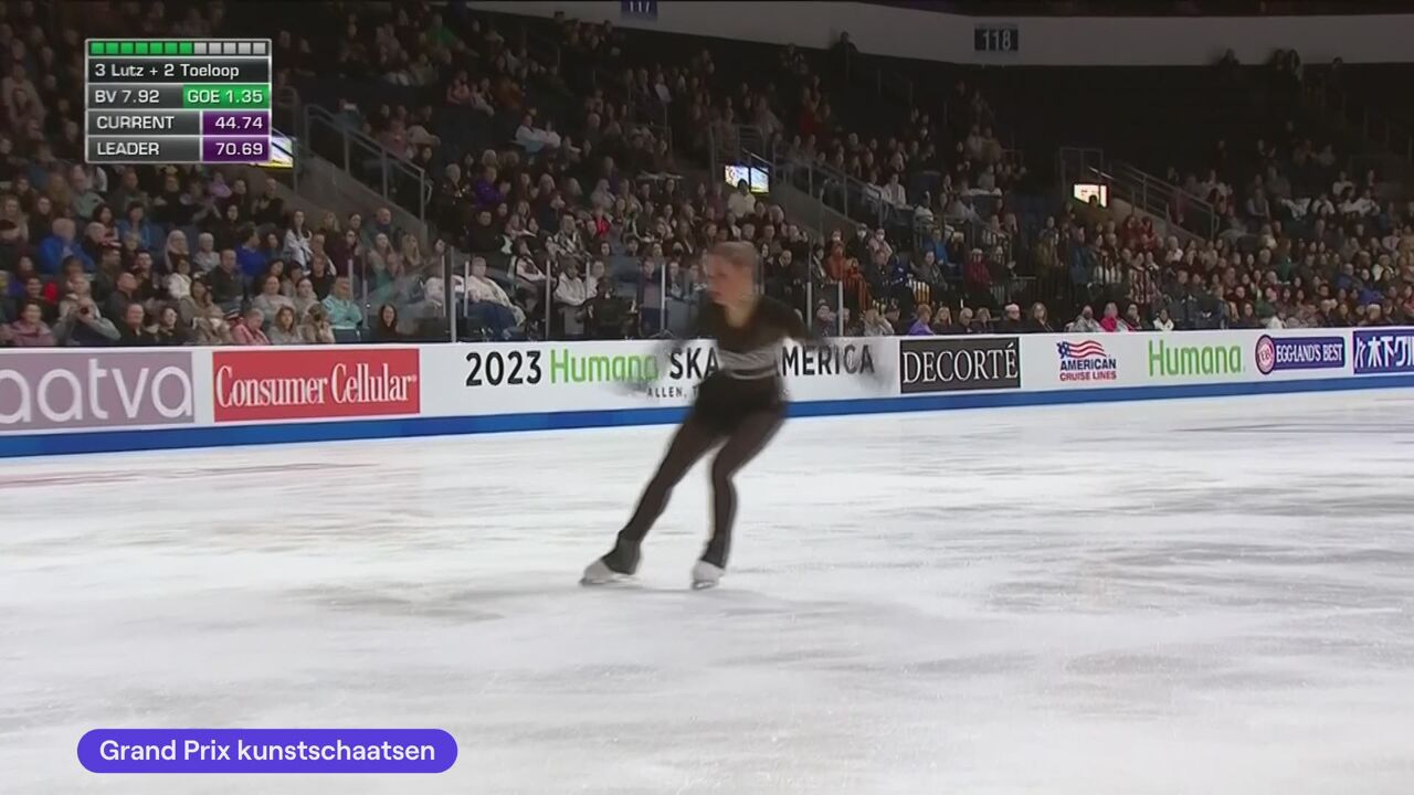 Kunstschaatster Loena Hendrickx wint Skate America met persoonlijke