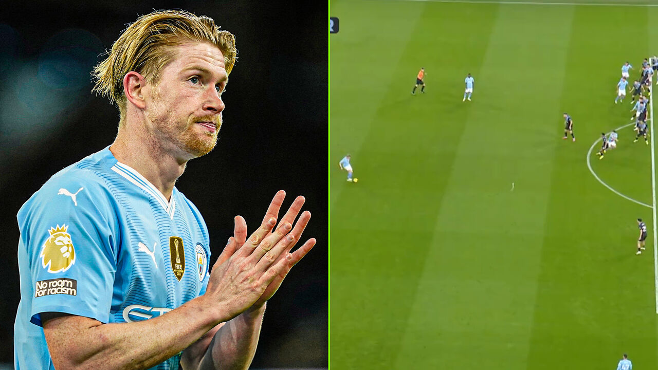 Watch: De Bruyne leads City to overcome Burnley, led by Kompany, with a wonderful and historic pass