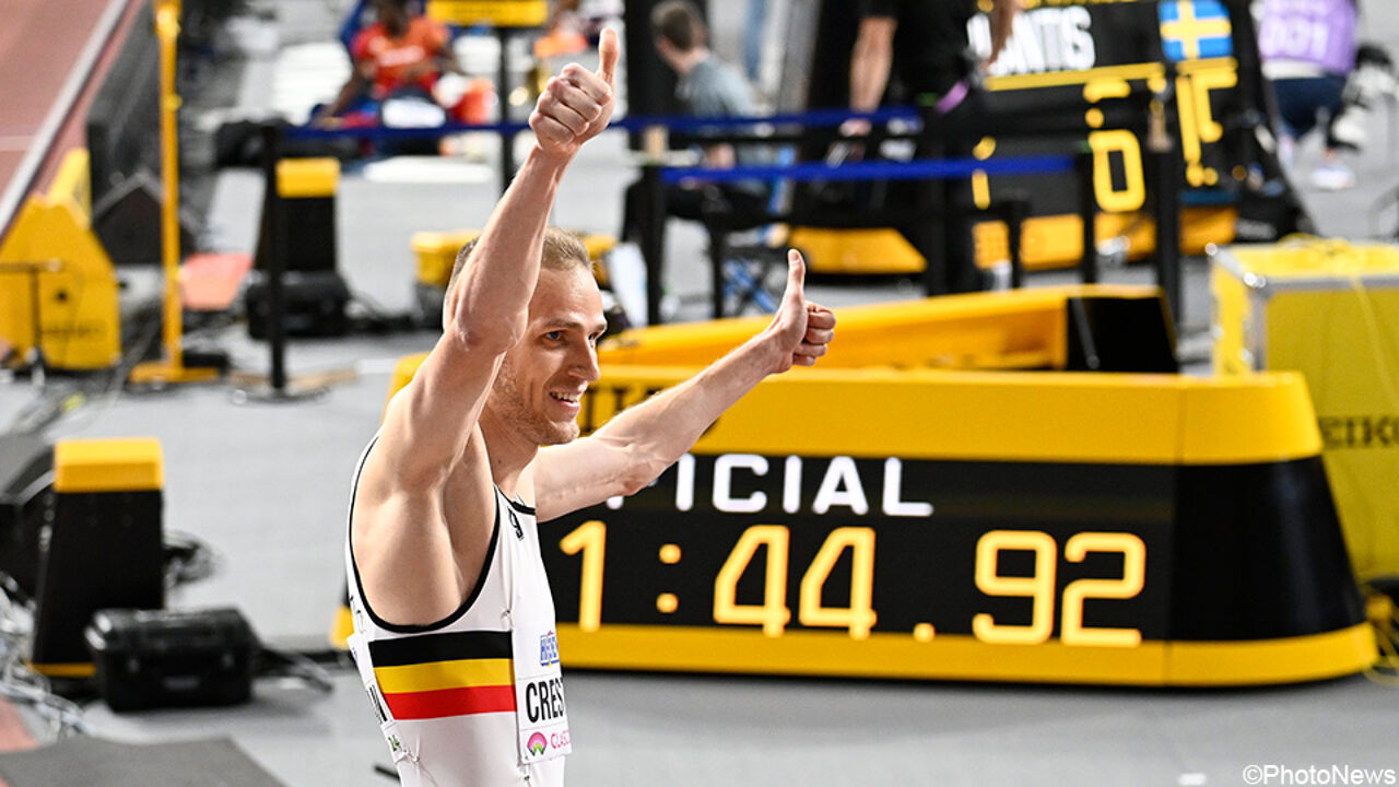Elliot Christian completed the Belgian World Cup ceremony: after a frantic 800 meters he took the bronze medal