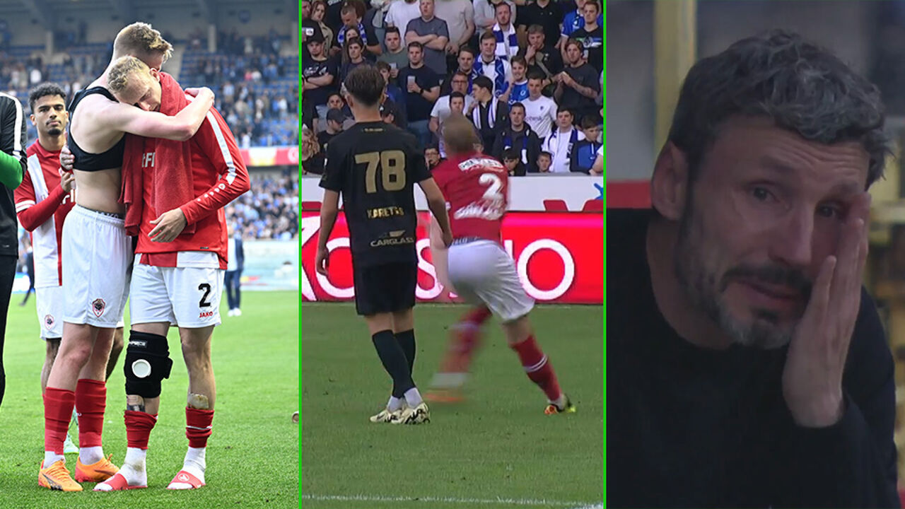 “Damn right”: De Laet’s farewell match is in jeopardy after an ugly injury, and Van Bommel is in tears