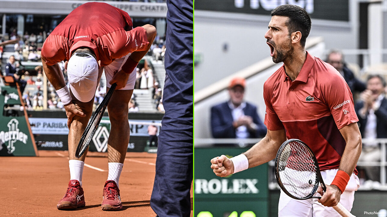Novak Djokovic emerge dal profondo (infortunio) valle e si qualifica per i quarti di finale dopo una feroce lotta di cinque set
