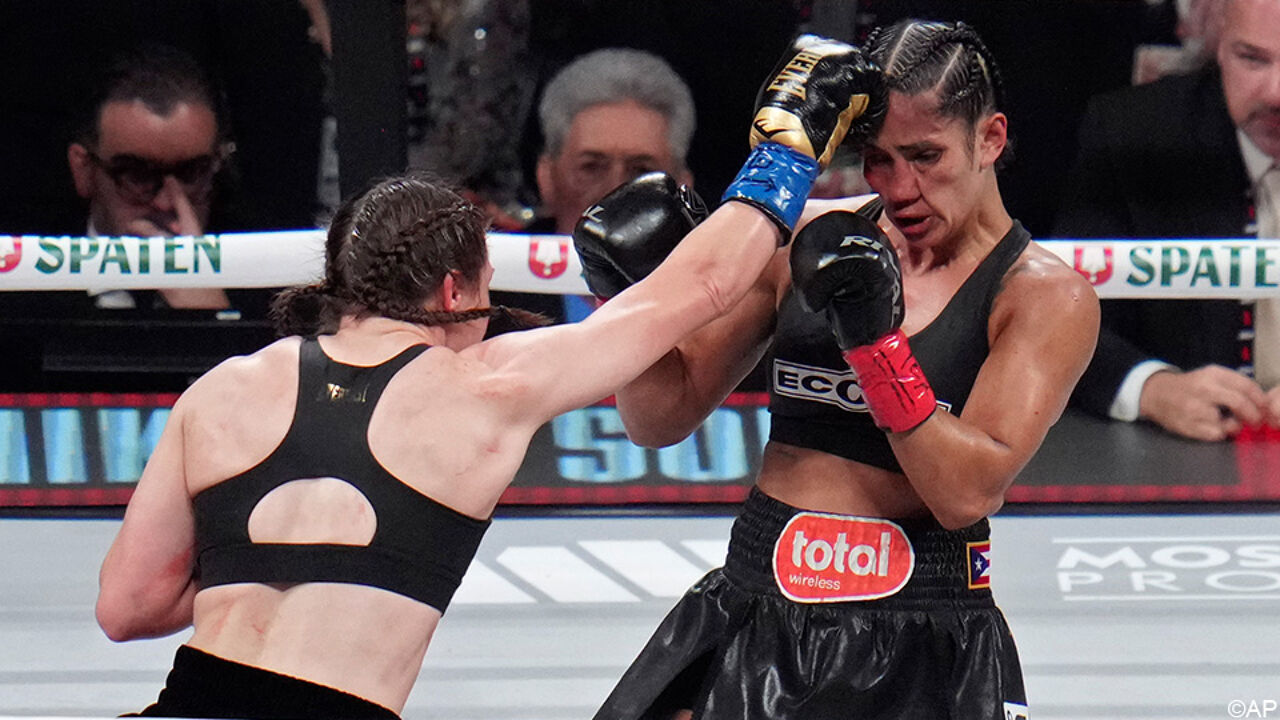 Katie Taylor retains super lightweight title ‘in a dirty way’