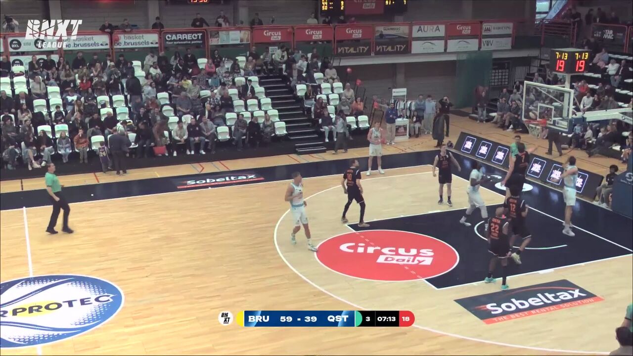 Brussels kent geen problemen met QSTA United: 96-67 | Sporza