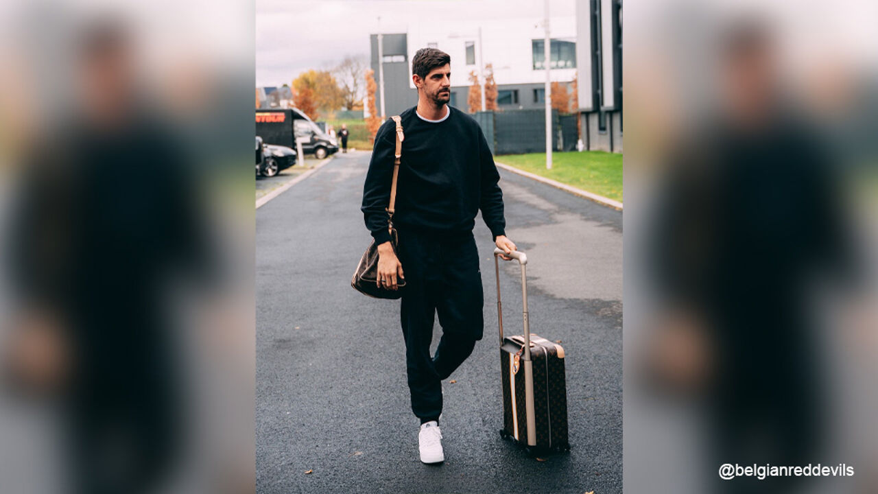 Malgré blessure, Thibaut Courtois est présent à Tubize, d’autres Diables sont également arrivés pour la trêve internationale