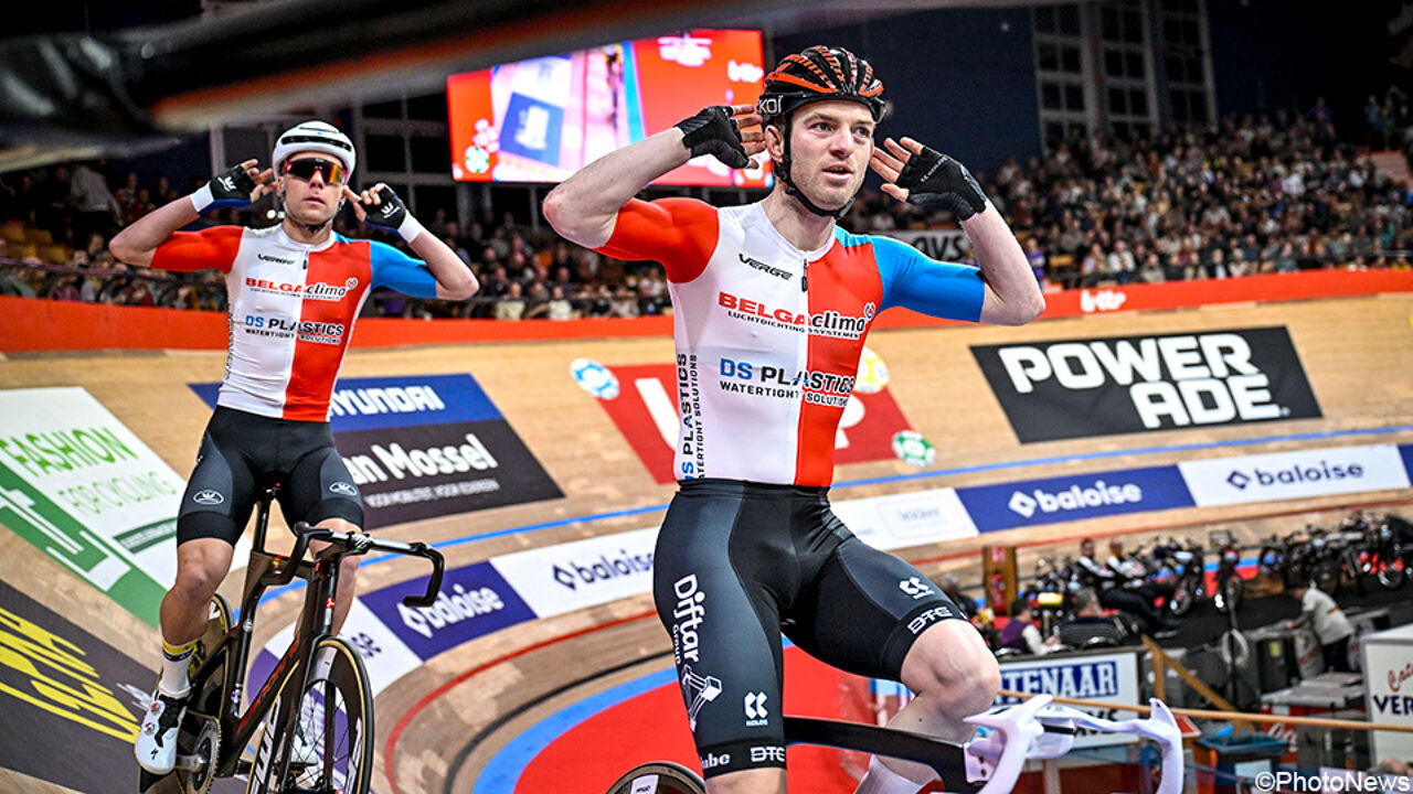 Publiekslieveling Jules Hesters en Yoeri Havik leiden na dag 1 van Gentse Zesdaagse: 