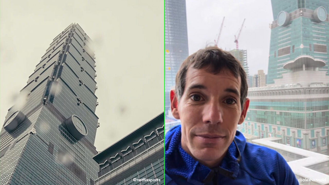 Spektakel op pauze: Alex Honnolds beklimming van Taipei 101 met 24 uur uitgesteld door regen