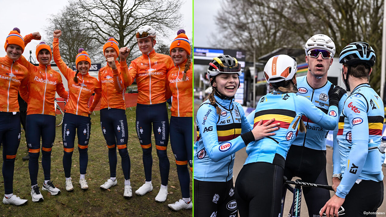 Nederland wint eerste WK-thuismatch in Hulst, Belgisch brons in de mixed relay na remonte