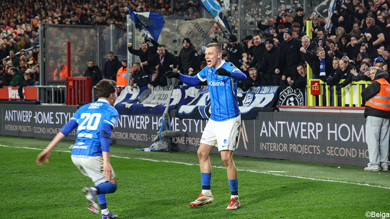 Racing Genk doet gouden zaakje en snuffelt aan de top 5 na felbevochten overwinning op het veld van 