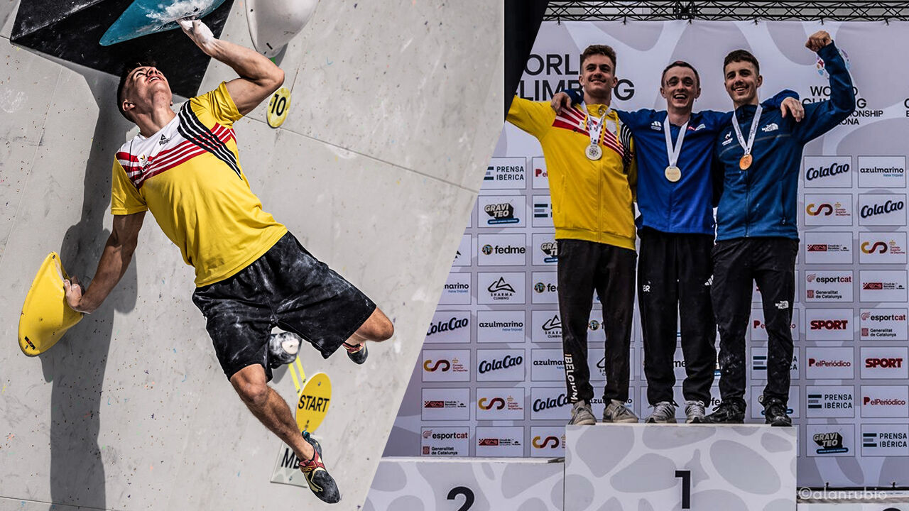 Hannes Van Duysen klimt naar zilveren medaille op Europees kampioenschap boulderen