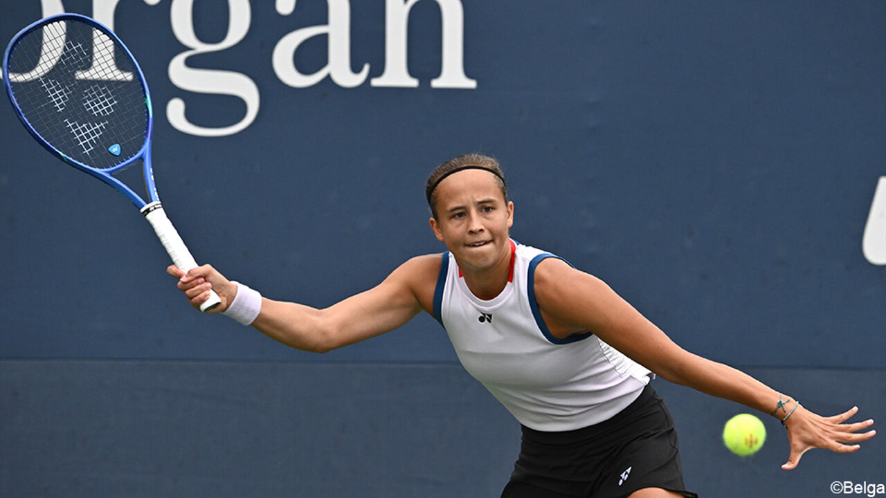 Photo: Sporza Hanne Vandewinkel éliminée à l'US Open par Karolína Plíšková