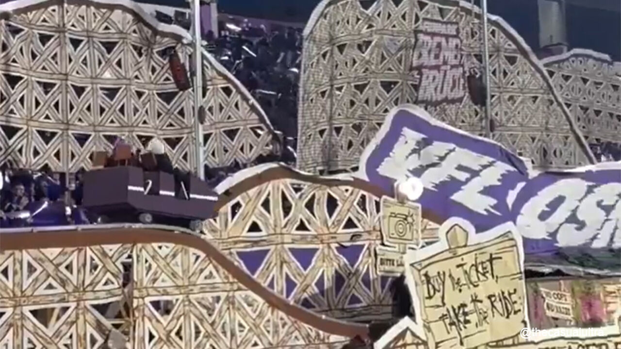Osnabrück Fans Build Working Rollercoaster Tifo for Bayern Munich Match