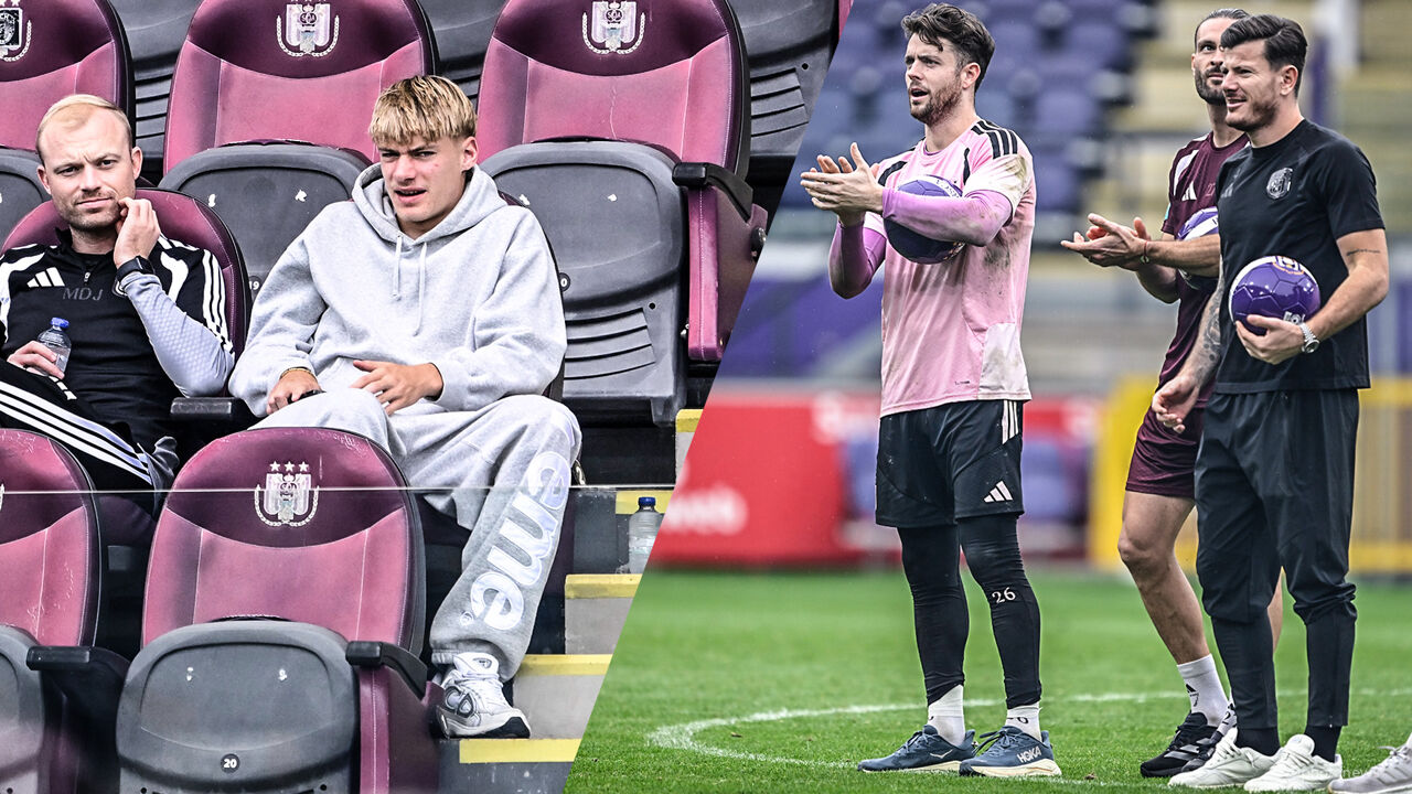Photo: sporza.be Nathan De Cat Attends RSC Anderlecht Fan Day as Team Resumes Training