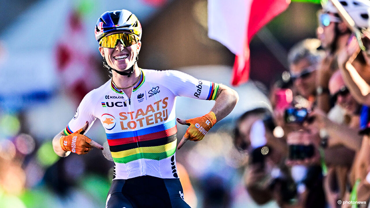 Demi Vollering wins European road cycling title after solo attack in Slovenia