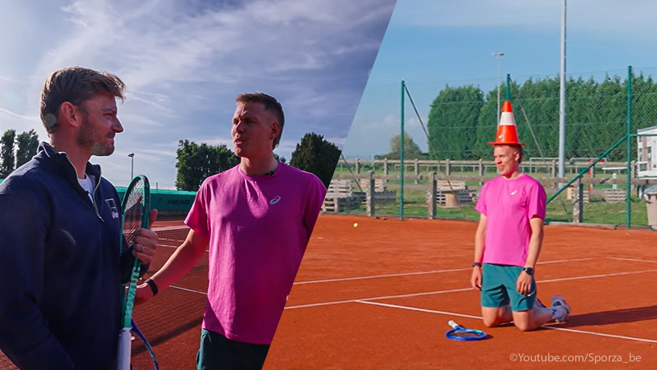 Kan Bavo een punt maken tegen Belgiës beste tennisser ooit? Op de court met David Goffin