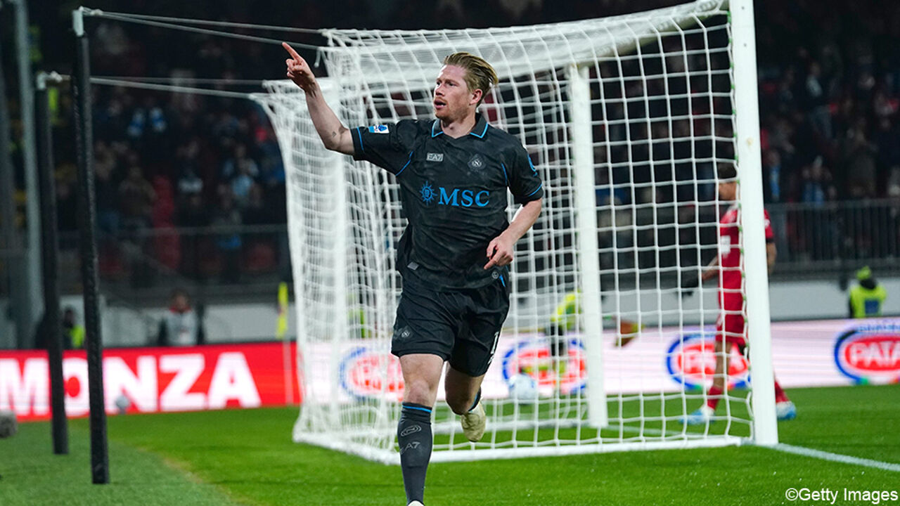 Kevin De Bruyne scores as substitute to lead Napoli past Monza